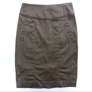 H&M Gray High Waisted Dress Suit Pencil Skirt sz 2